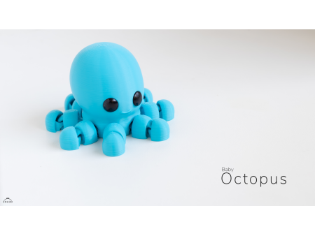 Bebé Pulpo Kawaii - Llavero o Figura Decorativa | Zou3D
