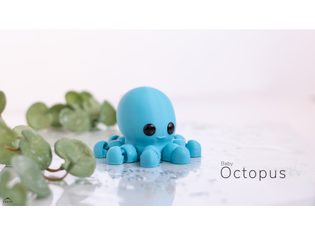 Bebé Pulpo Kawaii - Llavero o Figura Decorativa | Zou3D