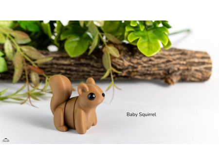 Bebé Ardilla Kawaii - Llavero o Figura Decorativa | Zou3D