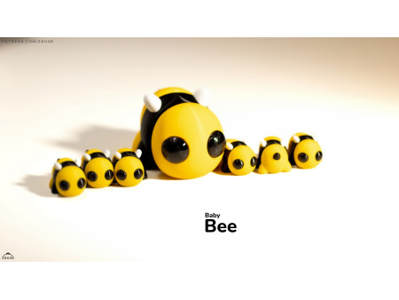 Bebé Abeja Kawaii - Llavero o Figura Decorativa | Zou3D