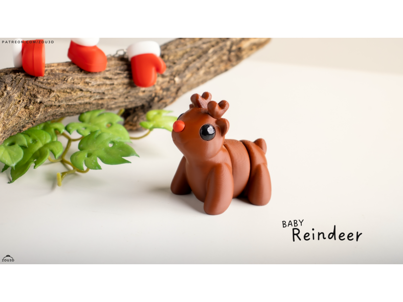 Bebé Reno Kawaii - Llavero o Figura Decorativa | Zou3D