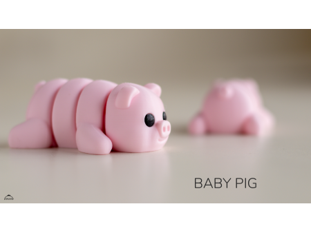 Bebé Cerdito Kawaii - Llavero o Figura Decorativa | Zou3D