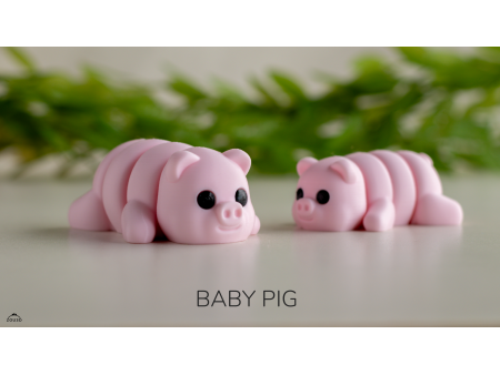 Bebé Cerdito Kawaii - Llavero o Figura Decorativa | Zou3D