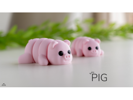 Bebé Cerdito Kawaii - Llavero o Figura Decorativa | Zou3D