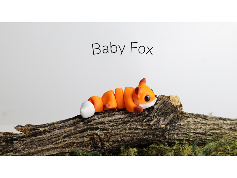 Bebé Zorrito Kawaii - Llavero o Figura Decorativa | Zou3D