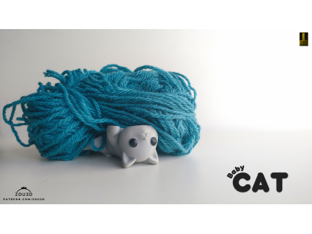 Bebé Gatito Kawaii - Llavero o Figura Decorativa | Zou3D