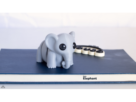 Bebé Elefante Kawaii - Llavero o Figura Decorativa | Zou3D