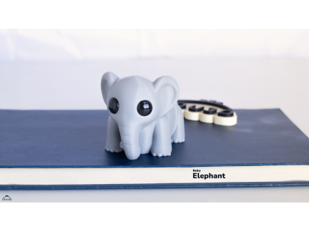 Bebé Elefante Kawaii - Llavero o Figura Decorativa | Zou3D