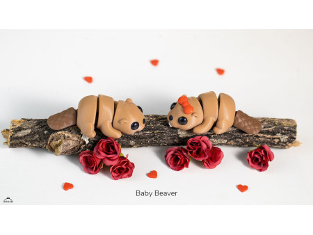 Bebé Castor Kawaii - Llavero o Figura Decorativa | Zou3D