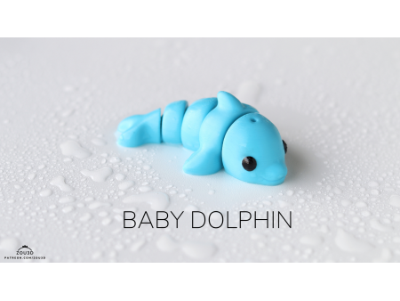 Bebé Delfín Kawaii - Llavero o Figura Decorativa | Zou3D