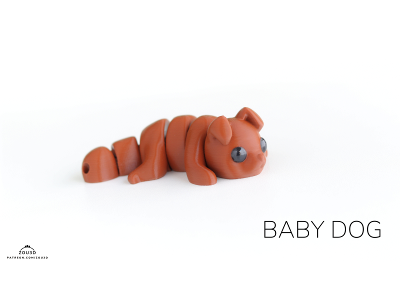 Bebé Perro Kawaii - Llavero o Figura Decorativa | Zou3D