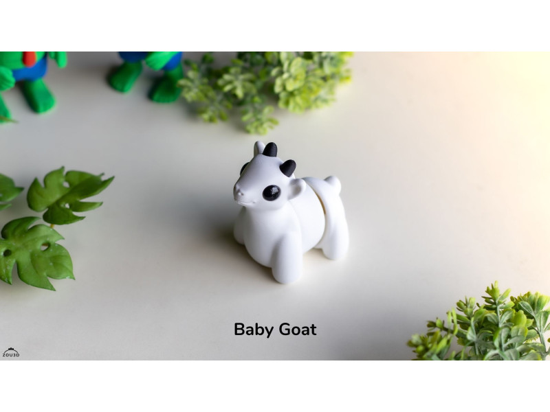 Bebé Cabra Kawaii - Llavero o Figura Decorativa | Zou3D