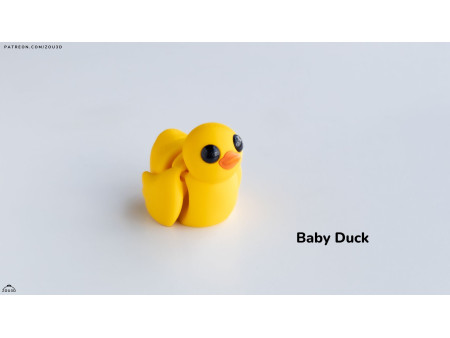 Bebé Patito Kawaii - Llavero o Figura Decorativa | Zou3D