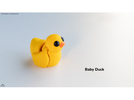 Bebé Patito Kawaii - Llavero o Figura Decorativa | Zou3D