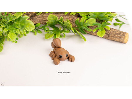 Bebé Escorpión Kawaii - Llavero o Figura Decorativa | Zou3D