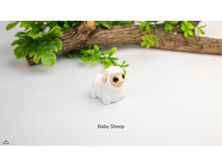 Bebé Oveja Kawaii - Llavero o Figura Decorativa | Zou3D