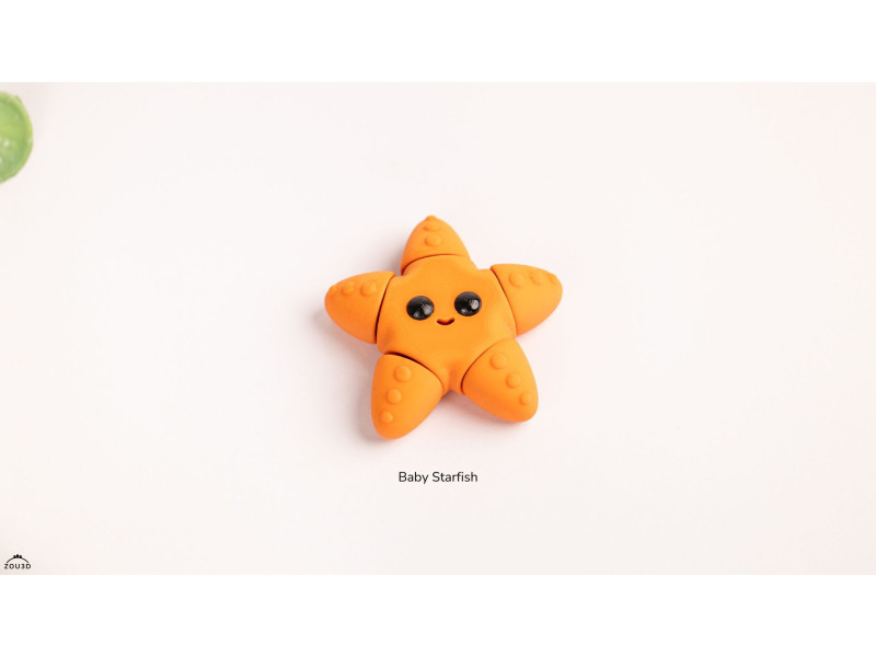 Bebé Estrella de Mar Kawaii - Llavero o Figura Decorativa | Zou3D