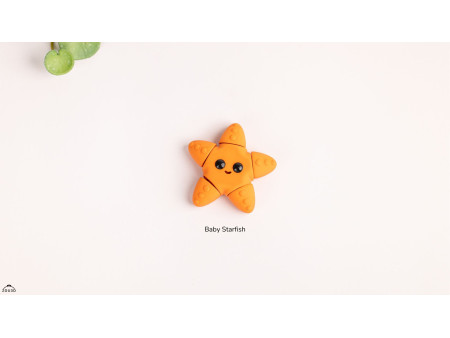 Bebé Estrella de Mar Kawaii - Llavero o Figura Decorativa | Zou3D