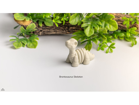 Bebé Brontosaurio Esqueleto Kawaii - Llavero o Figura Decorativa | Zou3D