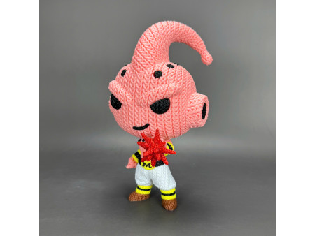 Figura crochet de Demonio Rosa Destructivo - Decoración anime 3D | Whale 3D Studio