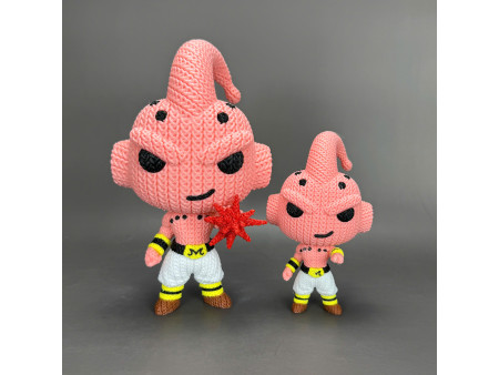 Figura crochet de Demonio Rosa Destructivo - Decoración anime 3D | Whale 3D Studio