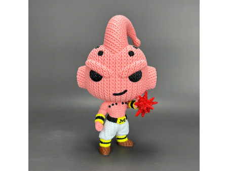 Figura crochet de Demonio Rosa Destructivo - Decoración anime 3D | Whale 3D Studio