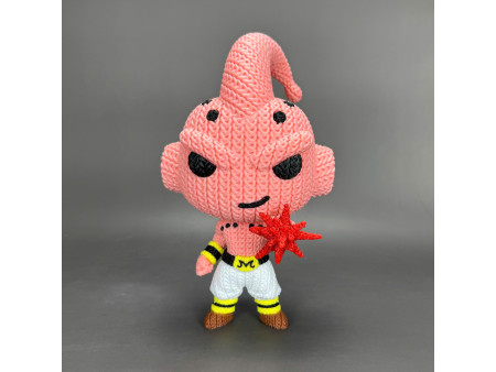 Figura crochet de Demonio Rosa Destructivo - Decoración anime 3D | Whale 3D Studio