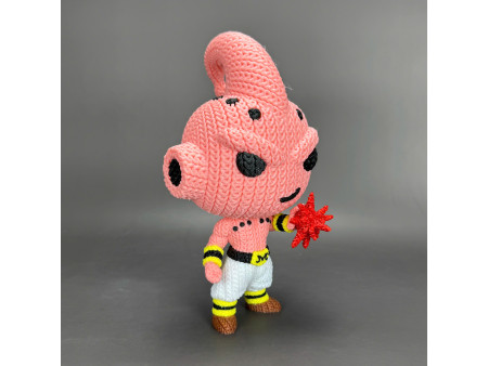 Figura crochet de Demonio Rosa Destructivo - Decoración anime 3D | Whale 3D Studio