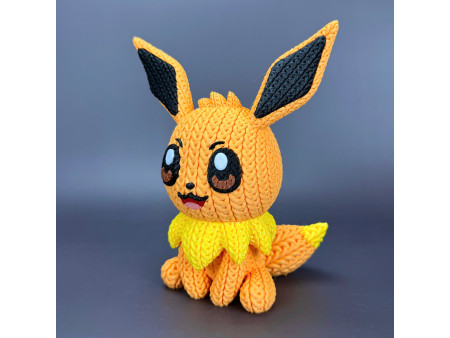 Figura de criatura de evolución estilo crochet - Decoración artesanal 3D | Whale 3D Studio