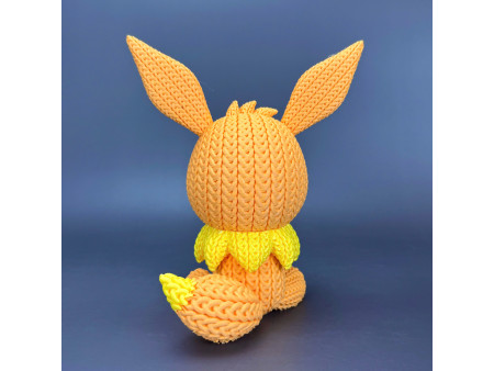 Figura de criatura de evolución estilo crochet - Decoración artesanal 3D | Whale 3D Studio