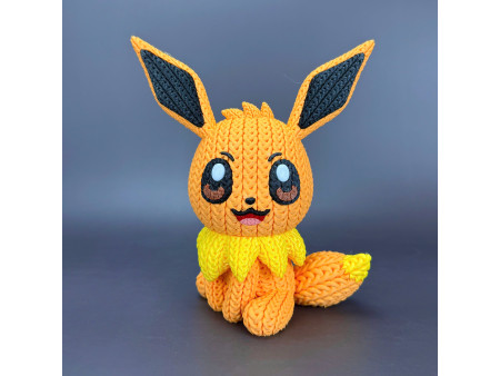 Figura de criatura de evolución estilo crochet - Decoración artesanal 3D | Whale 3D Studio
