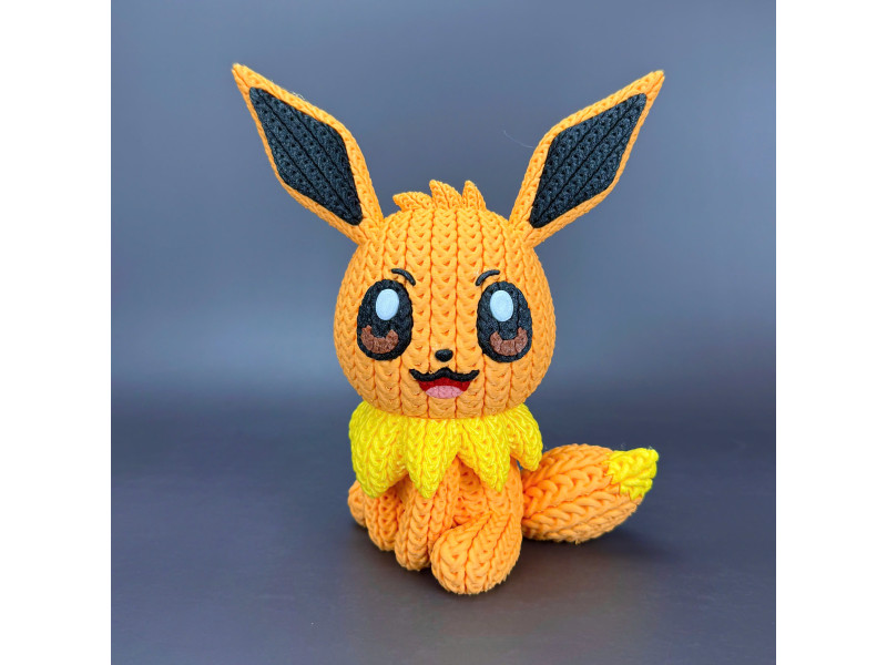 Figura de criatura de evolución estilo crochet - Decoración artesanal 3D | Whale 3D Studio