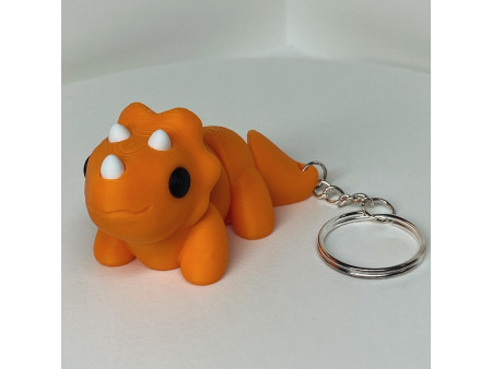 Bebé triceratops kawaii impreso en 3D - Figura y llavero decorativo 🦕