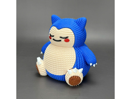 Figura de gigante dormilón estilo crochet - Decoración anime artesanal 3D | Whale 3D Studio