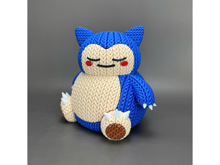 Figura de gigante dormilón estilo crochet - Decoración anime artesanal 3D | Whale 3D Studio