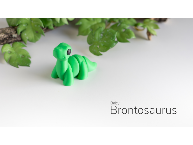 Bebé Brontosaurio Kawaii - Llavero o Figura Decorativa | Zou3D