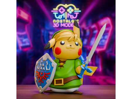Figura de héroe eléctrico legendario - Coleccionismo de artesanía 3D | Nostalgic 3D Models