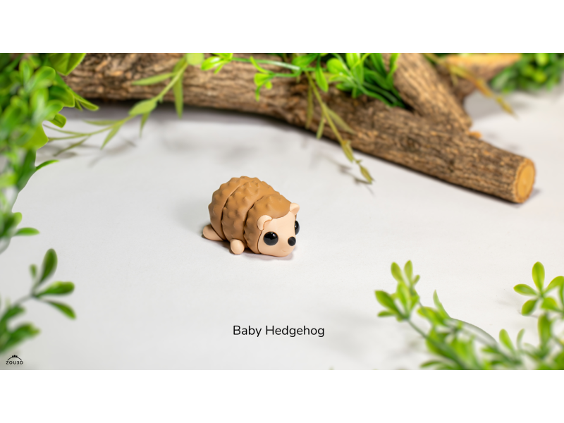 Bebé Erizo Kawaii - Llavero o Figura Decorativa | Zou3D