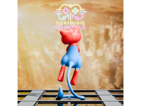 Figura de súper héroe felino psíquico arácnido - Coleccionismo de artesanía 3D | Nostalgic 3D Models