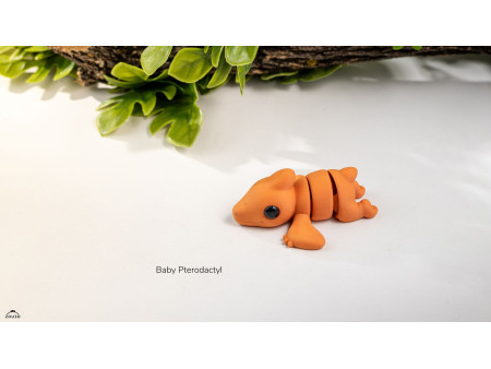 Llavero Bebé Pterodáctilo Kawaii - Dinosaurio Volador 3D Artesanal