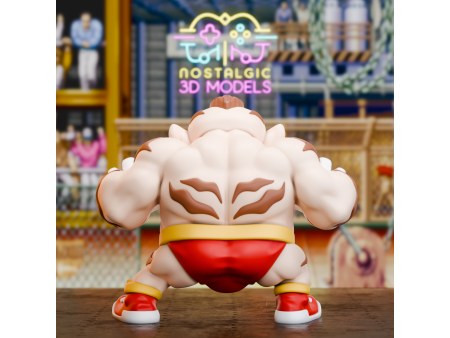 Figura del malvado villano forzudo rojo - Coleccionismo de artesanía 3D | Nostalgic 3D Models