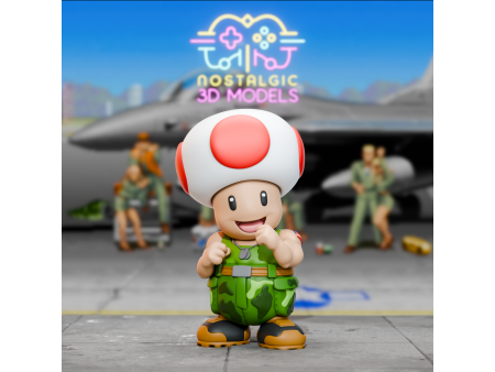 Figura de la seta piloto - Coleccionismo de artesanía 3D | Nostalgic 3D Models