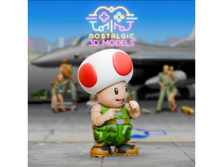 Figura de la seta piloto - Coleccionismo de artesanía 3D | Nostalgic 3D Models