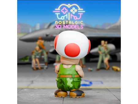 Figura de la seta piloto - Coleccionismo de artesanía 3D | Nostalgic 3D Models