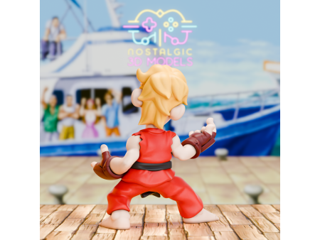 Figura del fontanero karateka rubio - Coleccionismo de artesanía 3D | Nostalgic 3D Models