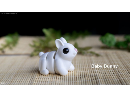 Bebé Conejo Kawaii - Llavero o Figura Decorativa | Zou3D