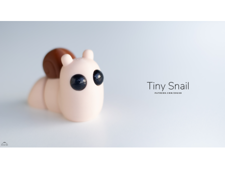 Bebé Caracol Kawaii - Llavero o Figura Decorativa | Zou3D