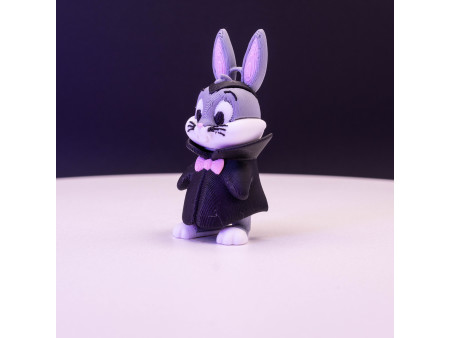 Llavero de conejo vampiro | Coleccionismo de artesanía 3D | Nostalgic 3D Models