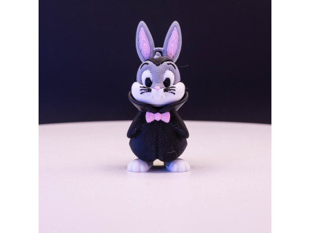 Llavero de conejo vampiro | Coleccionismo de artesanía 3D | Nostalgic 3D Models