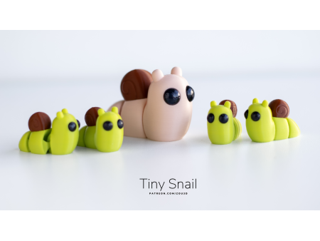 Bebé Caracol Kawaii - Llavero o Figura Decorativa | Zou3D